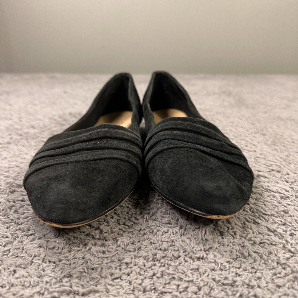 Nakedfeet Flats Womens 8.5 Black Suede Naos‎ Slip On Minimal Capsule Comfort - Picture 3 of 10